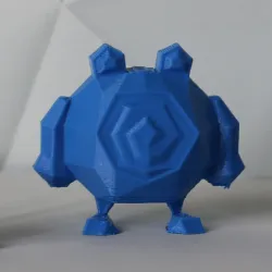 Poliwhirl Low Poly Pokemon