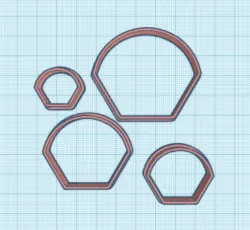POLYMER CLAY CUTTER SET COLD PORCELAIN POLYMER CLAY CUTTER RINGS