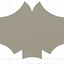 Stencil for Batwing Fabric Masks
