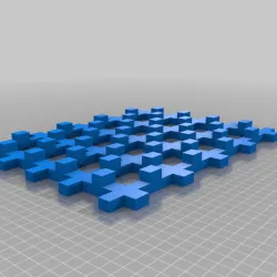 Tesseract Lattice Metamaterial
