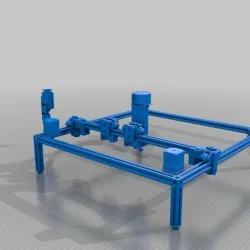 V-King Core XY Laser and small motor Design SKP file