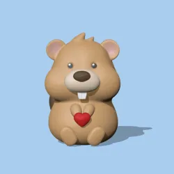 Valentine Beaver Heart