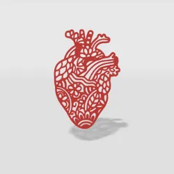 wall decor zentangle heart