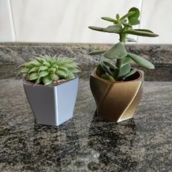 2 Hexagonal Cylinder IKEA Cactus Vase
