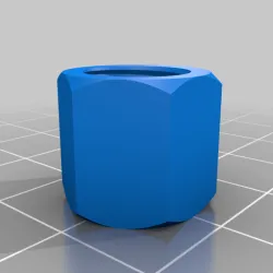 3/8"-16 Nut 1/2" Height