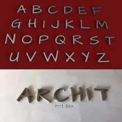 ARCHIT uppercase 3D letters STL file