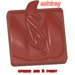 Ashtray  Cigarette Smoking Cups Tobacco Holder Nude Pussy Ass hole Naughties an-26 3d-print and cnc