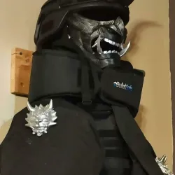 Asian shoulder armor decoration dragon head