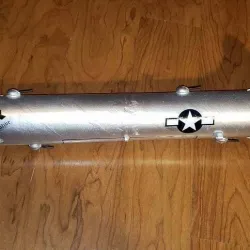 B-29 themed Pringles can rocket