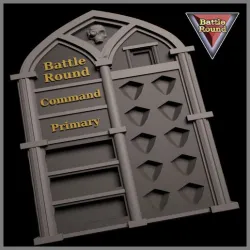 BATTLE ROUND TRACKER, Updated! 40K, 9TH ED Gothic Tracker