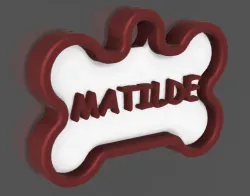 Bone Pet Tag