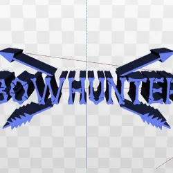 Bow Hunter Emblem Symbol Hunting Bone Frame