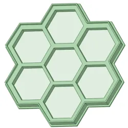 Cookie cutter honeycomb cells