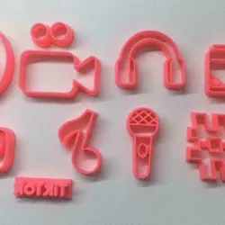 Cookie Cutter Tik Tok (cortador modulado tik tok)
