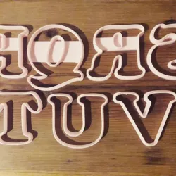 Cooper Black Alphabet cookie cutters