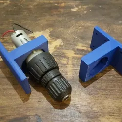 Cordless drill motor mechanism bracket