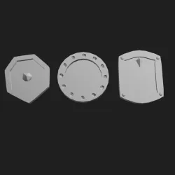 Decorative Miniature Shield Set