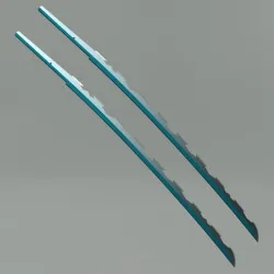 Demon Slayer Inosuke Hashibira Swords Katanas (base). Anime, manga, props, cosplay