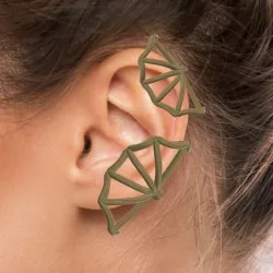 EAR CUFF UPPER HELIX CARTILAGE CLIP-ON EARRING HOT FAKE PIERCING Lip Ring Cuff Hoops Female male Non-Piercing earring Jewellery Bondage DREADLOCK BEAD DREAD BEADS RING EAR femJ-66 3d print cnc