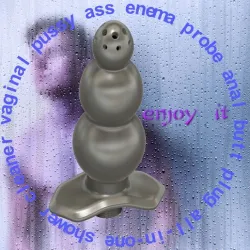 Enema probe anal butt plug all-in-one shower cleaner vaginal pussy ass dick ape35 3d print cnc