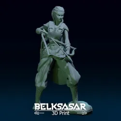 Fantasy Female Hunter Topless 3D print model