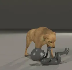 fetus trash dog