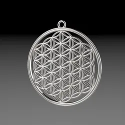 Flower of Life Pendant - 3D print model
