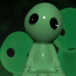 GLOWING KODAMA PRINCESS MONONOKE LUMINOUS TREE ELVES. (6 POSES)