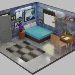 Isometric 3D Room