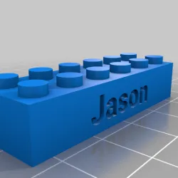 Jason LEGO compatible Text Bricks