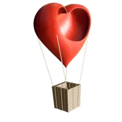 Jewelry box - balloon heart