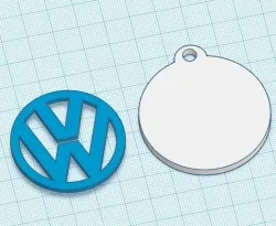 key ring vw dual extrusion