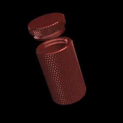 Knurled container