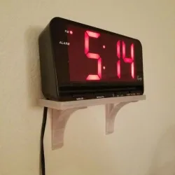 LCD Clock Shelf