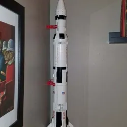 Lego Saturn V Corner Shelf