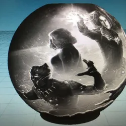 litho sphere avengers iron man and other