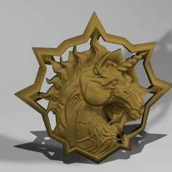 Medallion - Witcher the Time of Contempt - Unicorn