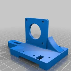 Modified hyper cube evo extruder mount for tevo .