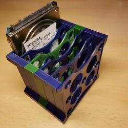Modular multiple HDD 2.5"/ SSD  rack tray holder stand container