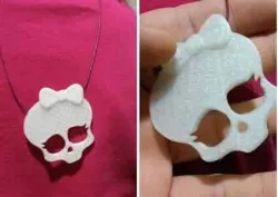 Monsters high  skull pendant