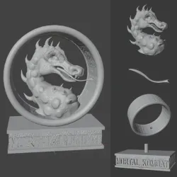Mortal Kombat Realistic Emblem
