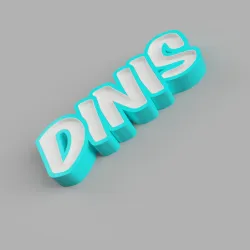 NAMELED DINIS - LED LAMP WITH NAME