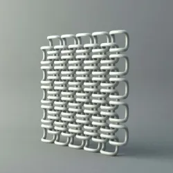 Net from rounded cube parts