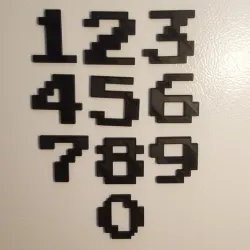 Number magnets (Game font)