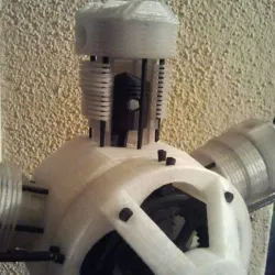 Open cylinder - for 5 cylinder radial engine