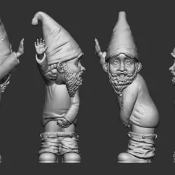 Peeing Garden Gnome Male