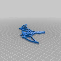 Pterodactyl Geometric 2D Wall Art