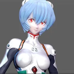 REI AYANAMI PLUG SUIT EVANGELION ANIME CHARACTER PRETTY SEXY GIRL