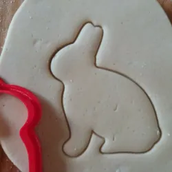 Set 2 easter cookie cutters, easter, eggs, grass, bunny, rabbit