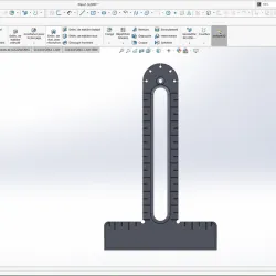Square Ruler with Protractor